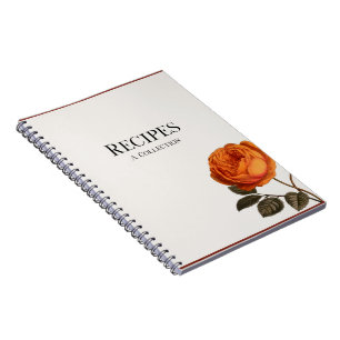 Vintage Rose Rezept-Notebook Notizblock