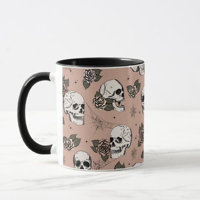 Vintage Rose Rosa Schultern und Rose Tasse (Links)