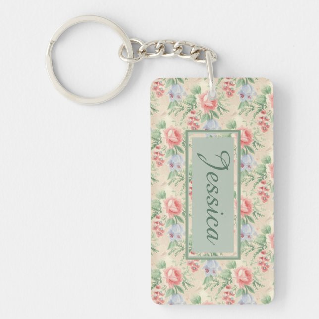 Vintage rose rose Motif personnalisé (Devant)