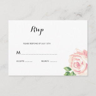 Vintage Rose - RSVP-Karte RSVP Karte