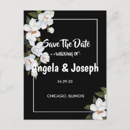 Vintage Rose Save the Date Ankündigungspostkarte