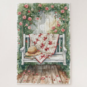 Vintage Rose Swing mit Quilcharme