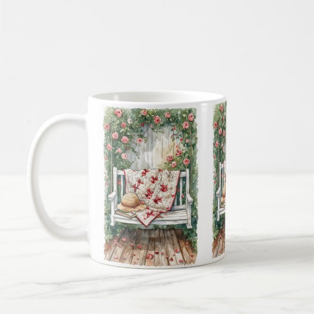 Vintage Rose Swing mit Quilcharme Kaffeetasse (Links)