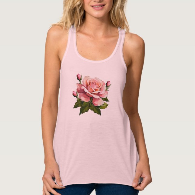 Vintage Rose Tank Top (Vorderseite)
