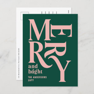 vintage rose vert chritsmans faire-part