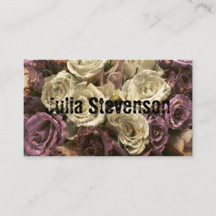 Vintage Rose, Vintag, Shabby Chic Visitenkarte