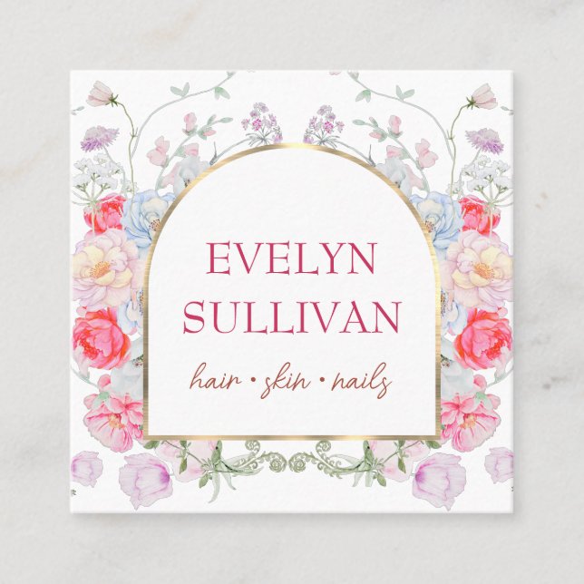 Vintage Rose - Visitenkarte (Vorderseite)