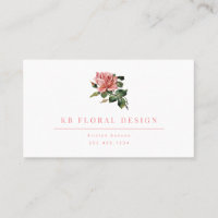 Vintage Rosen-Blumenentwurfs-Geschäfts-Karte