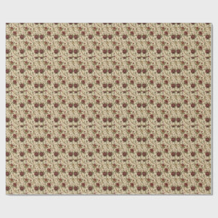 Vintage-Rosen-Blumenmuster - Blumen-Design-Kunst Geschenkpapier
