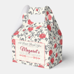 Vintage-Rosen-Geburtstagsgeschenkbox Für Kinder Ge Geschenkschachtel
