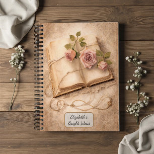 Vintage-Rosen-Journal Notizbuch