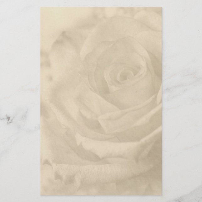 "Vintage Rosen-" Schreibens-Papier Briefpapier (Vorderseite)
