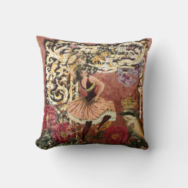 Vintage Rosen-Sinti und Kissen
