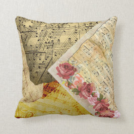 Vintage Rosen und musikalische Kissen