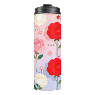Vintage-Rosengarten - Geschenkpapier Thermosbecher