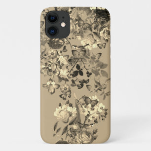 Vintage-Rosengarten Klassische Neutraltöne Case-Mate iPhone Hülle