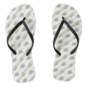 Vintage-Rosenmuster - Flip Flops