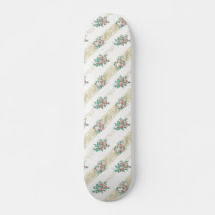 Vintage-Rosenmuster - Skateboard