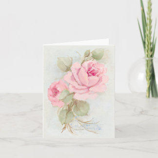 Vintage Roses Note Cards Karte
