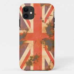Vintage rostige Flagge des Vereinigten Königreichs Case-Mate iPhone Hülle