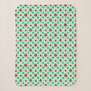 Vintage Rot und Grün Sherpadecke