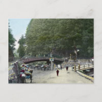 Vintage Rote Brücke Tokio Japan