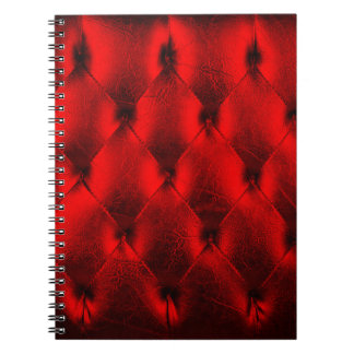 Vintage rote Polsterkissen Textur Notizblock