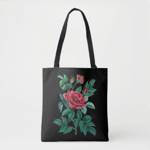 Vintage Rote Rose Tasche