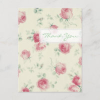 Vintage Rote Rosen Textur - Danke