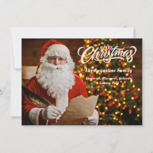 Vintage roter Weihnachtsmann Frohe Weihnachten