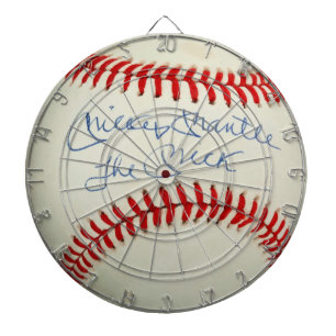 Vintage rotes genähtes Baseball-Sportziel-Spiel Dartscheibe