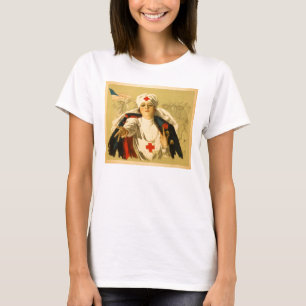 Vintage rotes Kreuz-Krankenschwester - Shirt