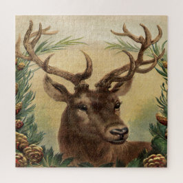 Vintage Rotwild-Dollar-Hirsch-Natur-rustikales