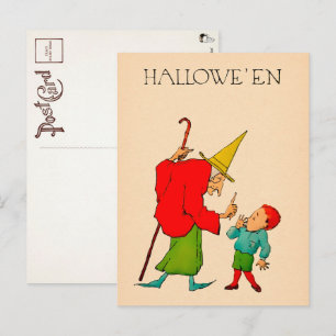 Vintage Rotzunge und Kinderpostkarte Postkarte