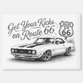 Vintage Route 66 Kühlschrankmagnet |