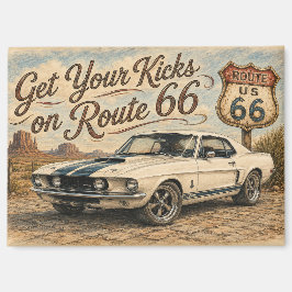 Vintage Route 66 Kühlschrankmagnet |