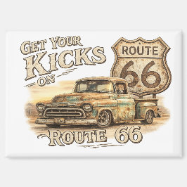 Vintage Route 66 Kühlschrankmagnet |