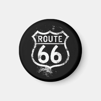 Vintage Route 66 verwittertes Schild Americana Rei Magnet
