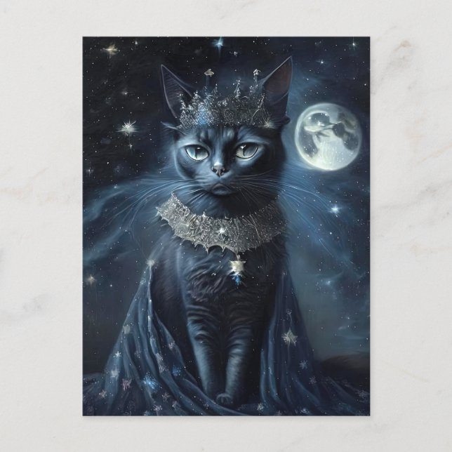 Vintage Royal Cats Postkarte (Vorderseite)