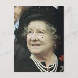 Vintage Royalty, Königinmutter Postkarte
