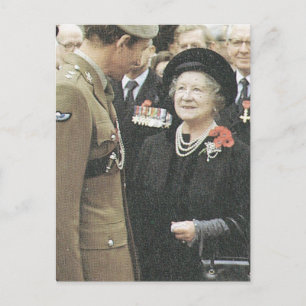 Vintage Royalty, Königinmutter Postkarte