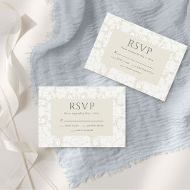 Vintage RSVP-Karte RSVP Karte