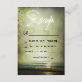 Vintage RSVP-KARTEN für STRANDWÄSCHE RSVP Karte