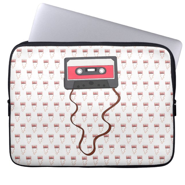 Vintage Rückgabe des Kassettenbands Laptopschutzhülle (Vorderseite)