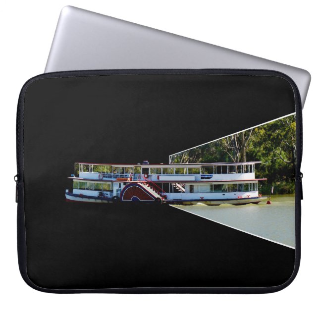 Vintage-Ruderboot Pop-out,  Laptopschutzhülle (Vorderseite)