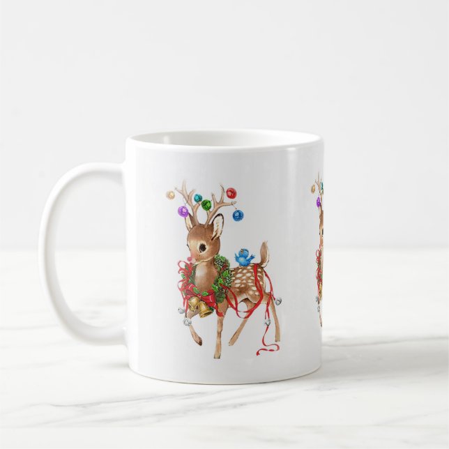 Vintage Rudolph Mug (Gauche)