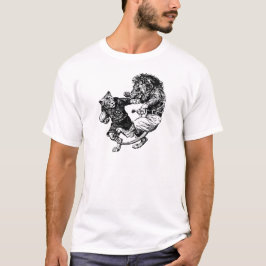 Vintage Rugby-Spieler T-Shirt