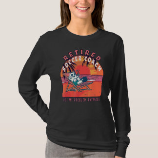 Vintage Ruhestandszeit für Fußball-Coach T-Shirt