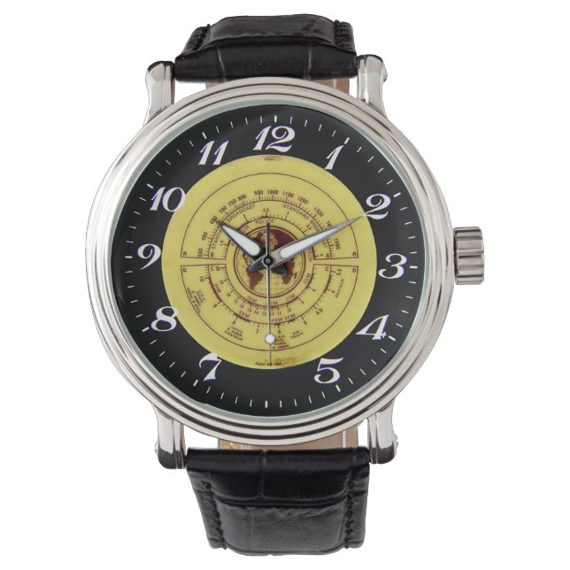 Vintage Rundfunk-Fernsehen Armbanduhr (Vorderseite)