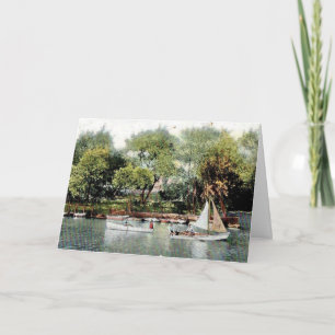 Vintage Russische River-Sailing-Karte